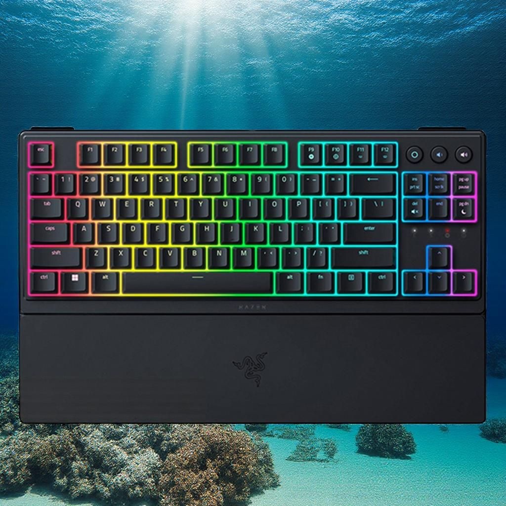 레이저 Ornata V3 TKL KR 유선 텐키리스 키보드 블랙 RZ03-0488 제조사축 1개