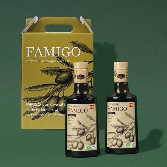[파미고] 스페인 유기농 엑스트라버진 올리브오일 500ml x 2병