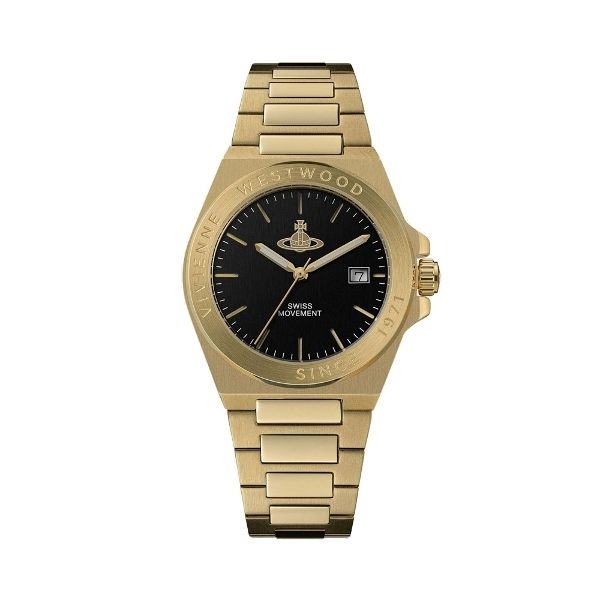비비안웨스트우드 VV335BKGD 더 한웰 남녀공용 메탈 쿼츠 37mm
