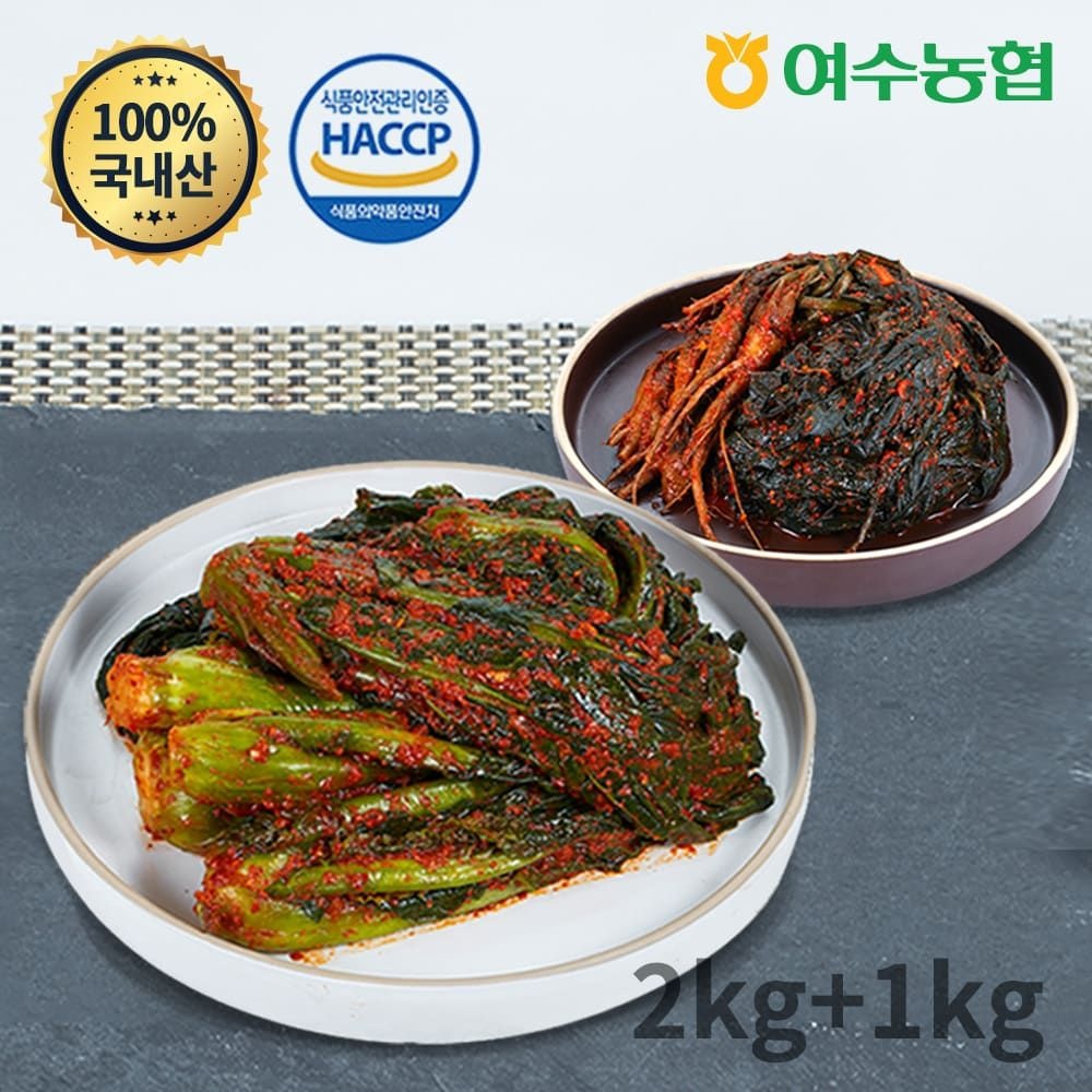 여수농협 (현대Hmall) [여수농협] 여수돌산 갓김치 2kg+고들빼기1kg