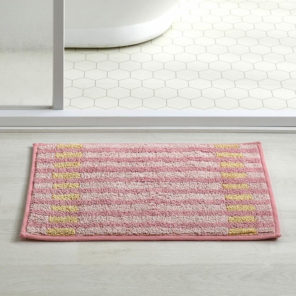 모던하우스 캔디 체크 넌슬립 면 터프팅 발매트 PINK 46X65cm 4152247