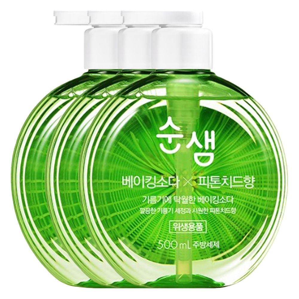 순샘 베이킹소다X피톤치드 주방세제 용기 500ml X 3개