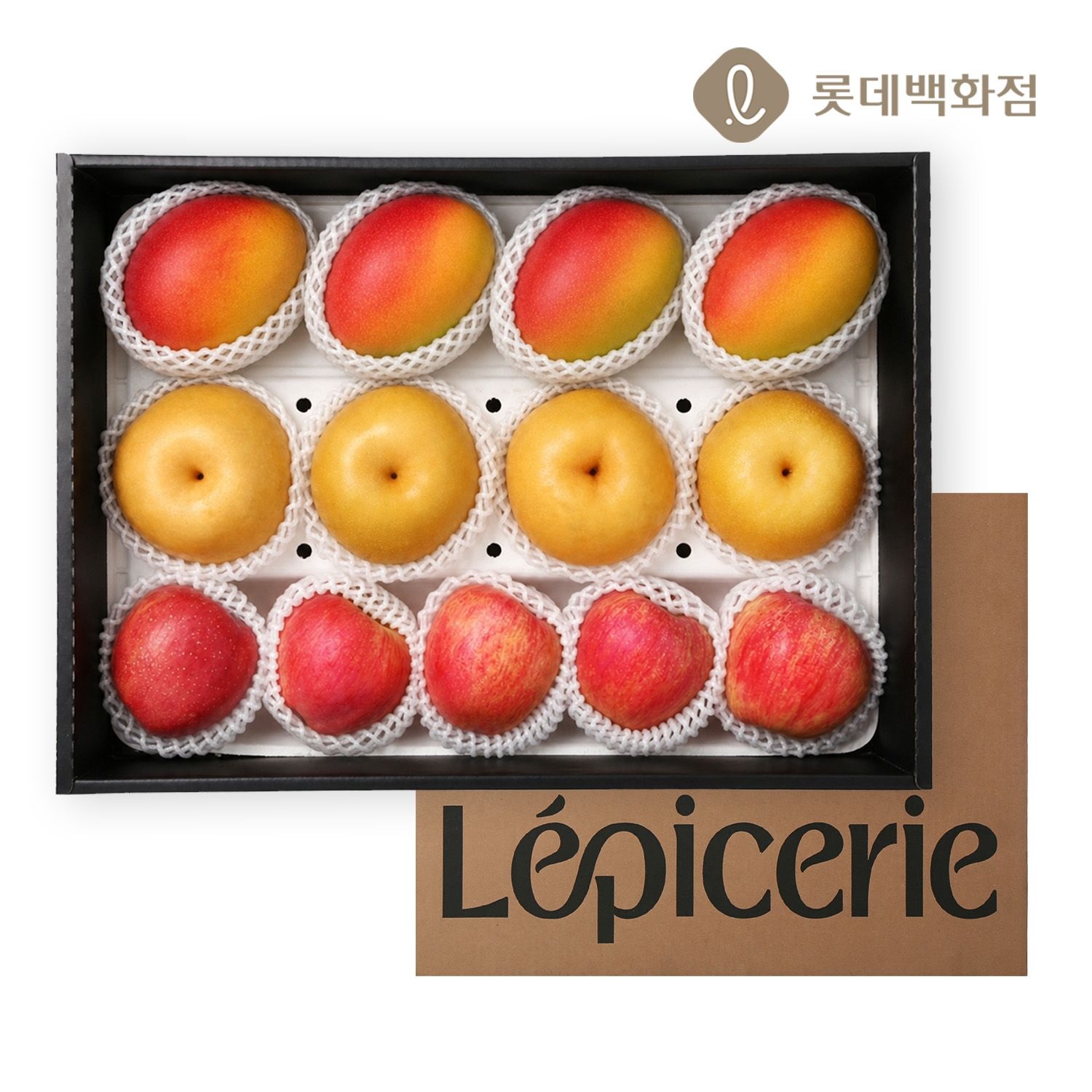 [롯데백화점] 일품채 레피세리 애플망고 사과 배 혼합 세트(5.4kg/애플망고4,배4,사과5)