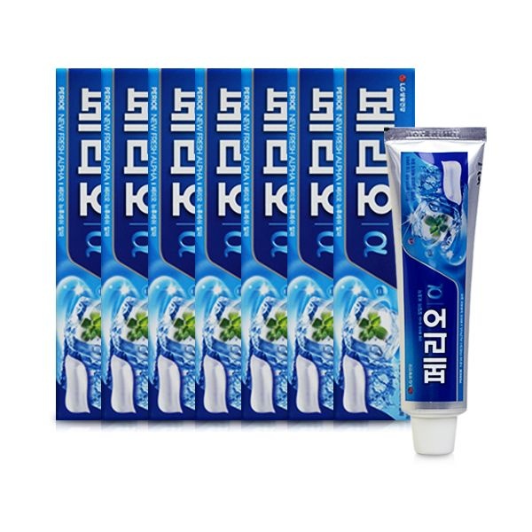 페리오 뉴후레쉬 알파 치약 150g X 7개