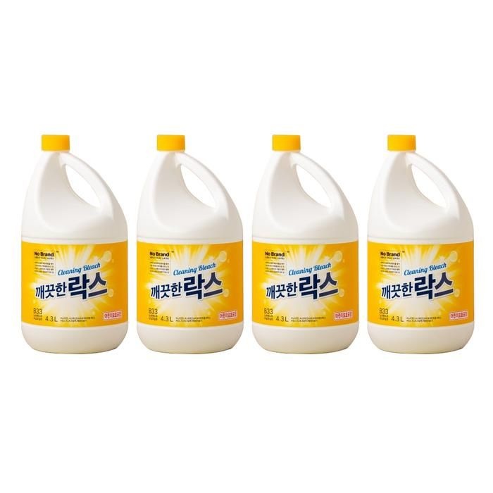 노브랜드 깨끗한 락스 4.3L x 4개입 1박스