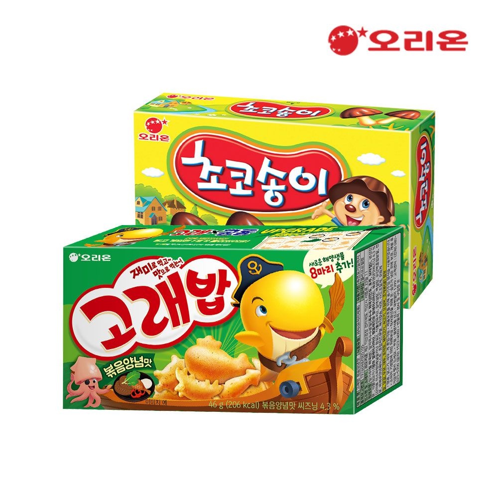 [롯데온] 오리온 고래밥 볶음양념 10개+초코송이 10개 (12,390원...