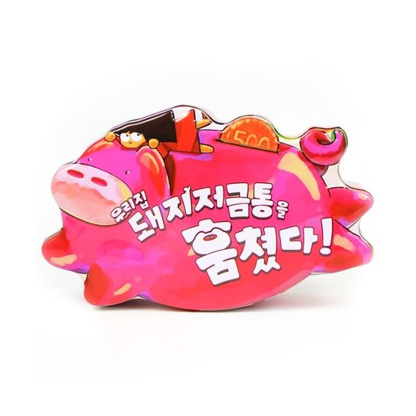 우리집 돼지저금통을 훔쳤다