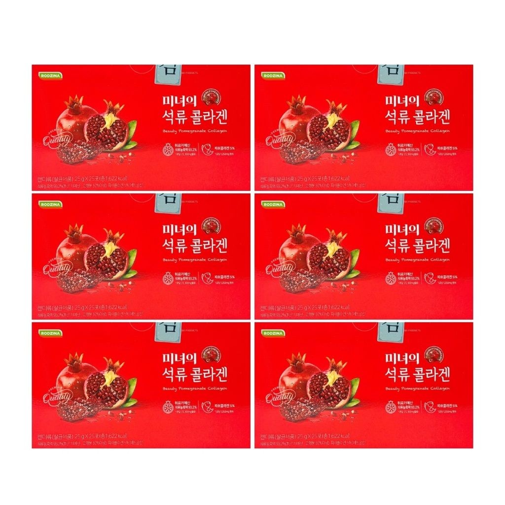 [오늘출발] 로지나 미녀의 석류콜라겐 25g x 25포 6개- AO -