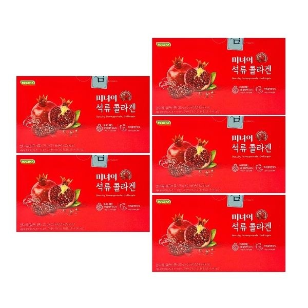 로지나 미녀의 석류콜라겐 25g x 25포 5개 - WAO -