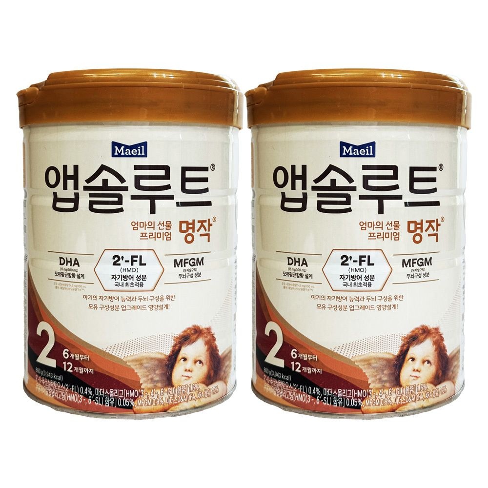 앱솔루트 엄마의 선물 프리미엄 명작 2FL 2단계 800g 2개 / 써클