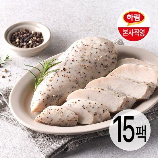 (C) 수비드 닭가슴살 블랙페퍼 100g 15팩