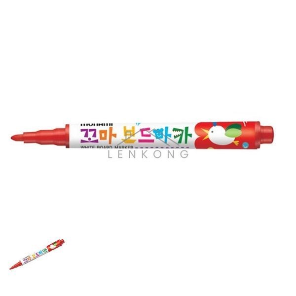 한반도 보드펜 화이트보드펜 꼬마보드 마카 1.5mm 적색(WFPBPOO)