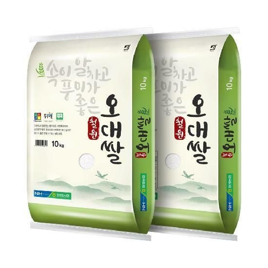 [더프레시] 26년 철원농협 철원오대쌀 10kg+10kg (상등급) 햅쌀