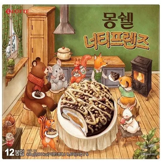 롯데 몽쉘 너티프렌즈 (408G)
