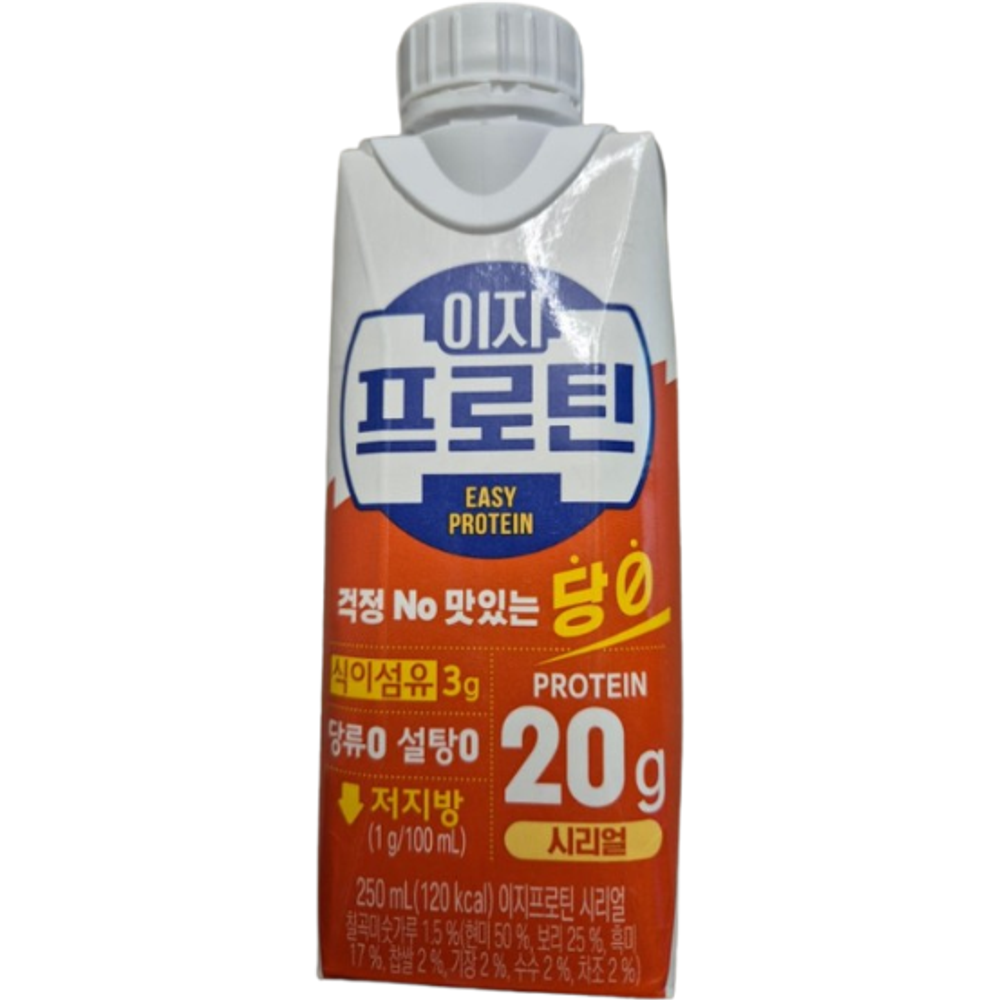 롯데웰푸드 이지 프로틴 음료 시리얼 250ml 24개