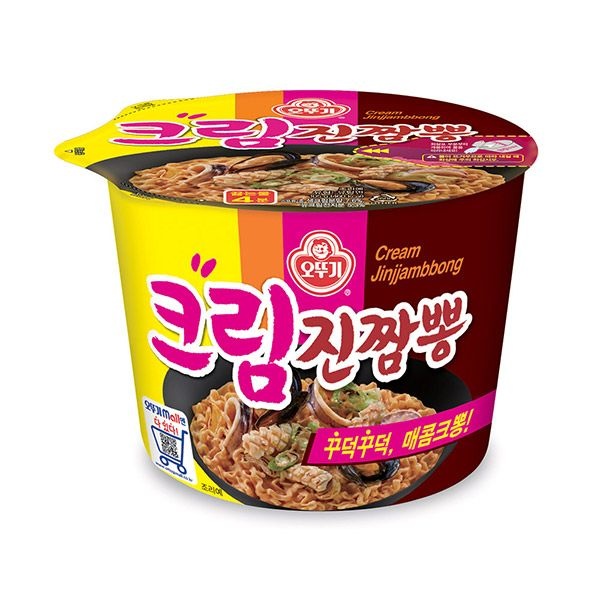 [롯데백화점] 오뚜기 큰컵라면 오뚜기 크림진짬뽕 105g 12개