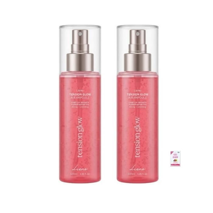 [리에노] 리에노 텐션 글로우 카멜리아 뿌리는 에어앰플 미스트 120ml 2개 + 폼클렌징(3ml)