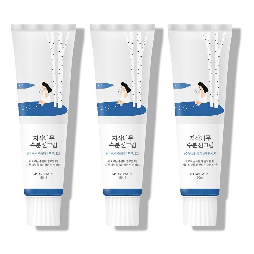 라운드랩 자작나무 수분 선크림 50ml(SPF50+) 3개