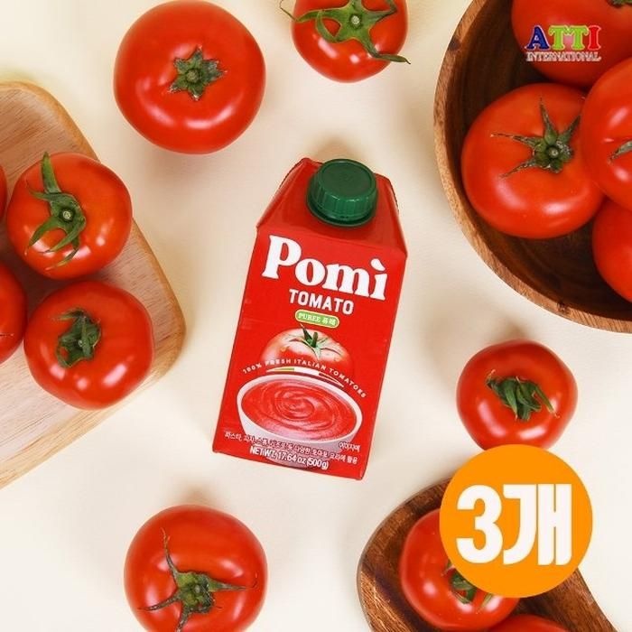 포미 토마토 퓨레 500g x 3개