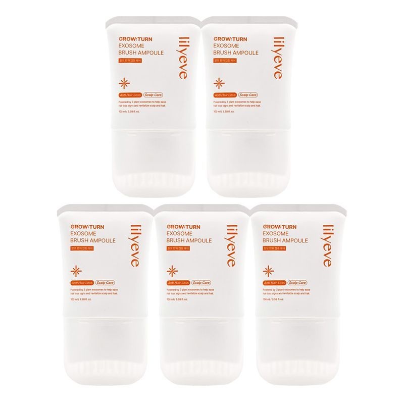 릴리이브 그로우턴 엑소좀 브러쉬 앰플 100ml 5개 탈모 두피 케어