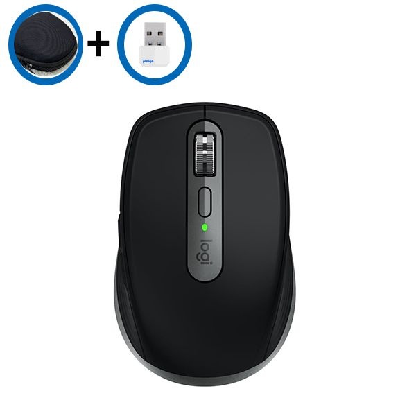 마우스케이스+동글증정 로지텍 MX Anywhere 3S for Mac 블루투스 마우스 수신기미포함 스페이스블랙