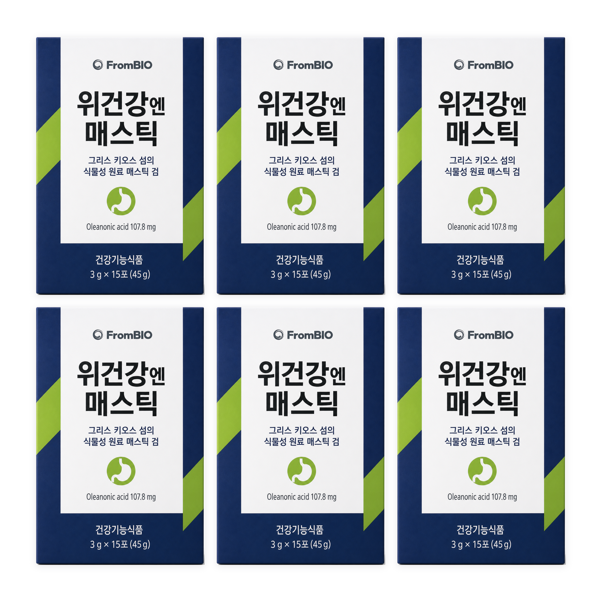 프롬바이오 위건강엔 매스틱 3g 15포 6박스 총 90포