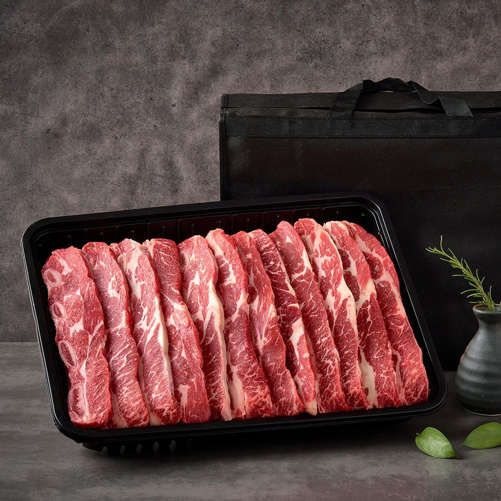 [롯데백화점] 블랙앵거스 LA갈비 3kg 선물세트