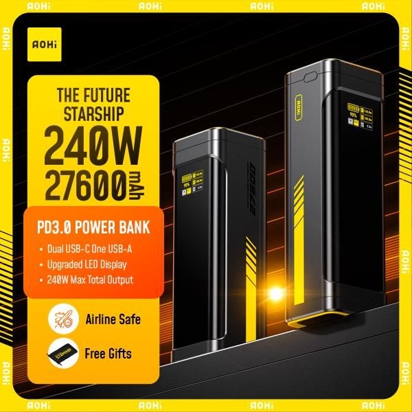 AOHI 미래 우주선 240W 27,600mAh LED 디스플레이