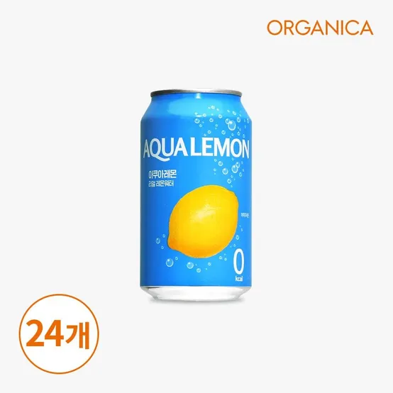 [올가니카] 유기농 레몬수 아쿠아레몬 340ml x 24개
