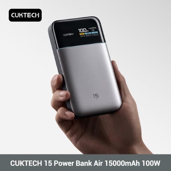 CUKTECH 15 파워 뱅크 에어 15000 100W 최대 출력