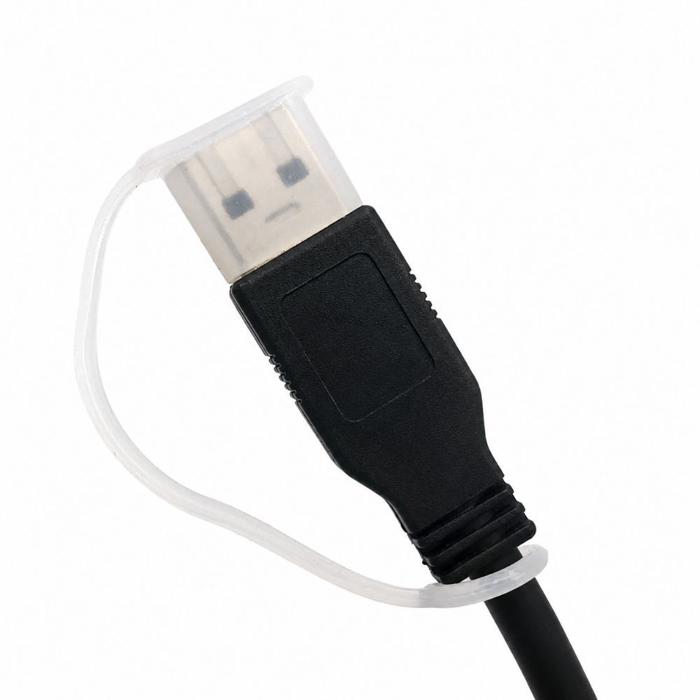 USB 케이블 단자 보호캡 마개 뚜껑 먼지차단 분실방지 실리콘고무 스트랩 커버 10P