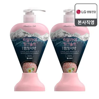 죽염 히말라야핑크솔트 플로럴민트 펌핑치약 285g X 2개