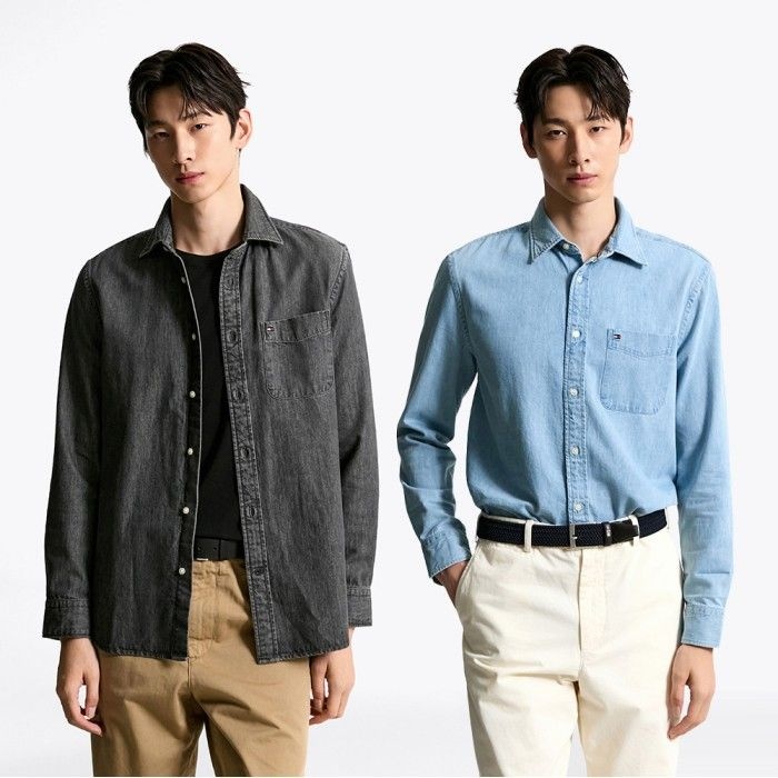 [딜크릿][공식] 레귤러 데님 셔츠 2종 택1 T12F7WSH500MT1 (정상가:209,000원)