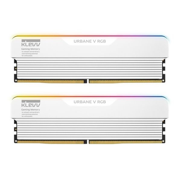 에센코어 KLEVV DDR5 PC5-48000 CL30 URBANE V RGB WHITE 서린 32GB 16GB2 6000 4047348