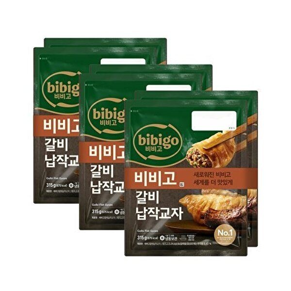 CJ제일제당 [하프클럽]비비고 갈비납작교자만두 315gx6봉