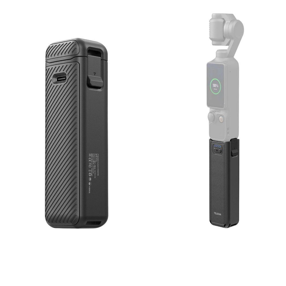 텔레신 DJI 오스모 포켓3 포켓4 배터리 핸들 연장 그립 보조배터리 거치대