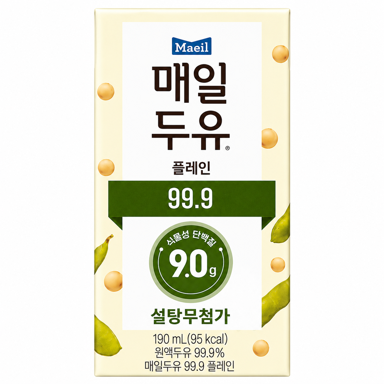 매일두유 99.9 플레인 무가당 190ml x 24개
