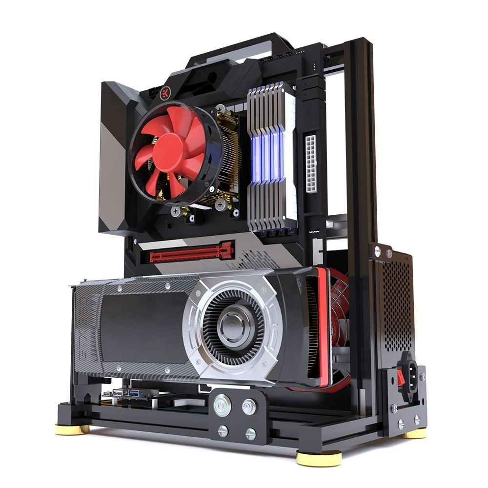 PC 오픈케이스 컴퓨터 컴이지 미니타워 킹덤