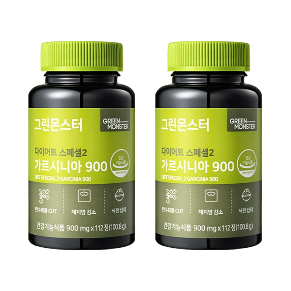 [오늘출발] 그린몬스터 다이어트 스폐셜2 가르시니아 900mg x 112정, 2개