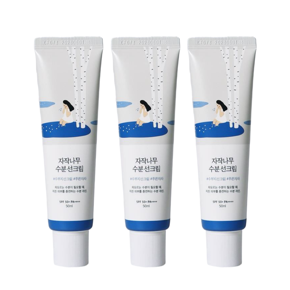 라운드랩 자작나무 수분 선크림 50ml (SPF50+), 3개