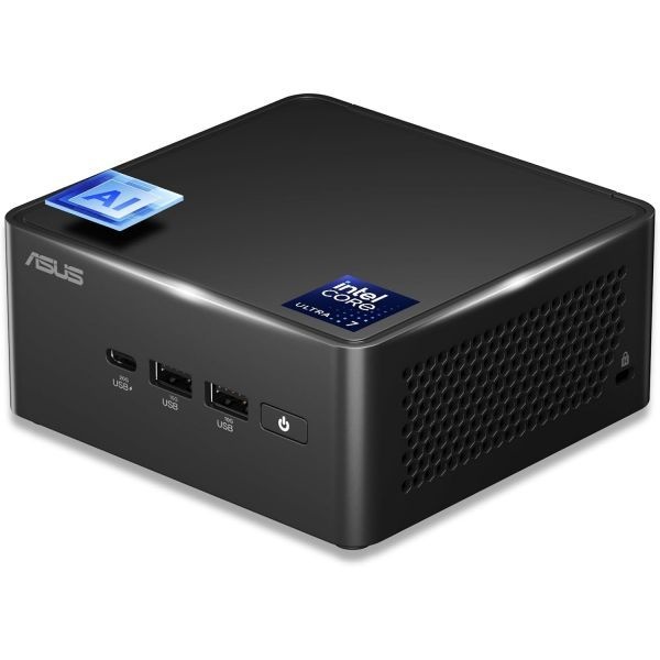 [해외] ASUS 에이수스 NUC 14 Pro AI 미니 PC Ultra 7 155H 16C 22T 최대 4.8GHz 데스크톱 32GB DDR5 RAM 1TB PCIe 4 SSD Intel Arc GPU Type C 3.2 8K HDR