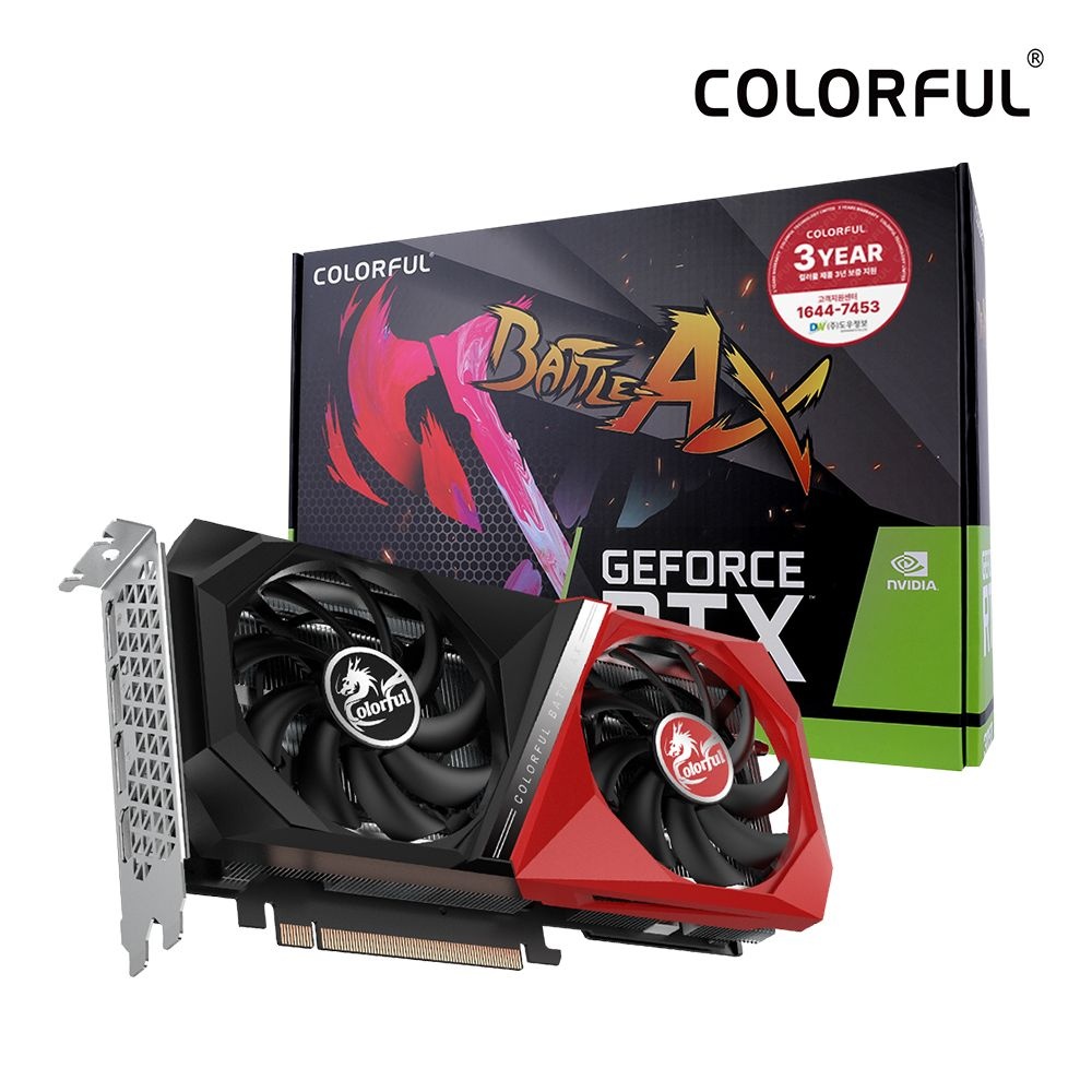 [오늘출발] 컬러풀 COLORFUL 컬러풀 RTX 3060 BATTLE AX DUO V2 D6 12GB 도우정보