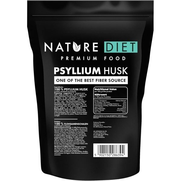 Nature Diet [해외] 자연 P차전자피s 1000g 고섬유질 100% 비건 케토 적합 프리 무첨가 GM