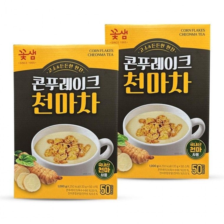 꽃샘 고소하고 든든한 콘푸레이크 천마차 50T 2개