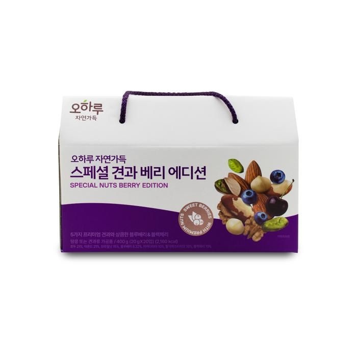 맑은농산 오하루 자연가득 스페셜 견과 베리 에디션 20g x 20개입 X 1박스 I