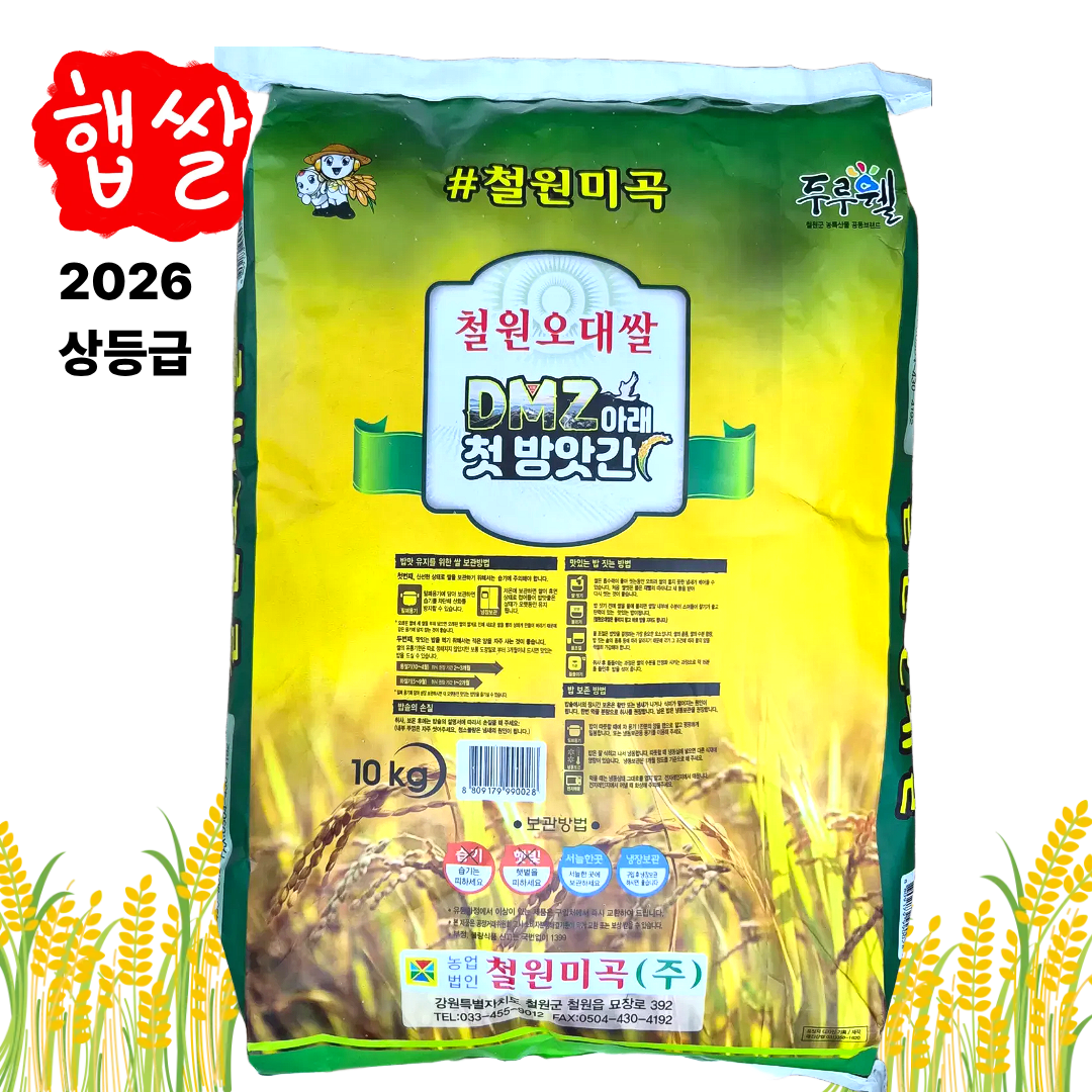 [최종가43,220원][구로시장] 농협쌀 직판장 26년 햅쌀 철원 오대쌀 10kg