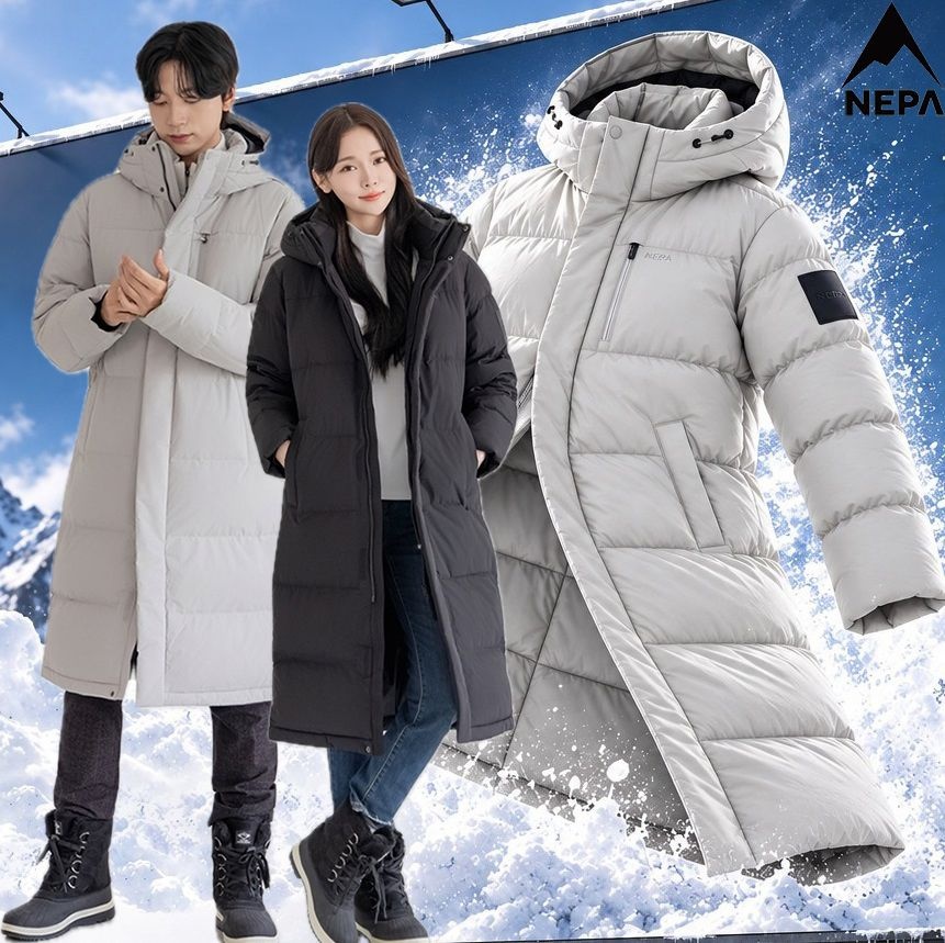26F/W 신상 가볍고 따듯한 이준호 안유진 공용 에센셜 헤비 롱다운 7MF2086