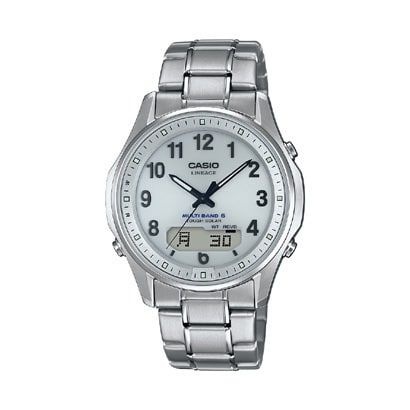 CASIO [해외] 카시오 CASIO LINEAGE 리니에지 LCW-M100TSE-7AJF 솔라 전파 시계 3H콤비 TI 5W 사파이어 유리 간단 밴드 161115