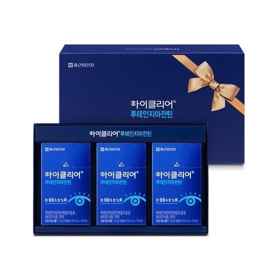 종근당건강 아이클리어 루테인 지아잔틴 선물세트 1세트+쇼핑백