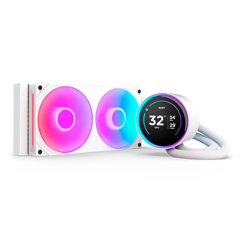 NZXT 수냉 CPU 쿨러 RGB 고성능 쿨링 PC 냉각 업소용 화이트 1P